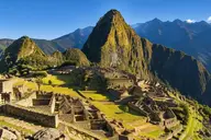 Machu Picchu under clear blue sky in the dry season, the best time to visit