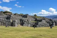 Sacsayhuamán zigzag megalithic limestone walls with tightly fitted stones above Cusco