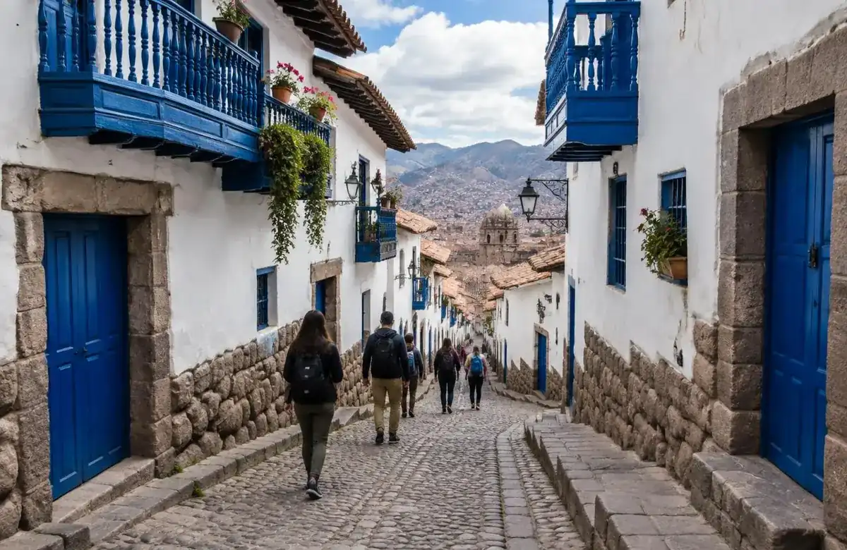 Things to do in Cusco include walking the steep stone lanes of San Blas
